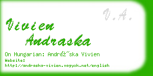 vivien andraska business card